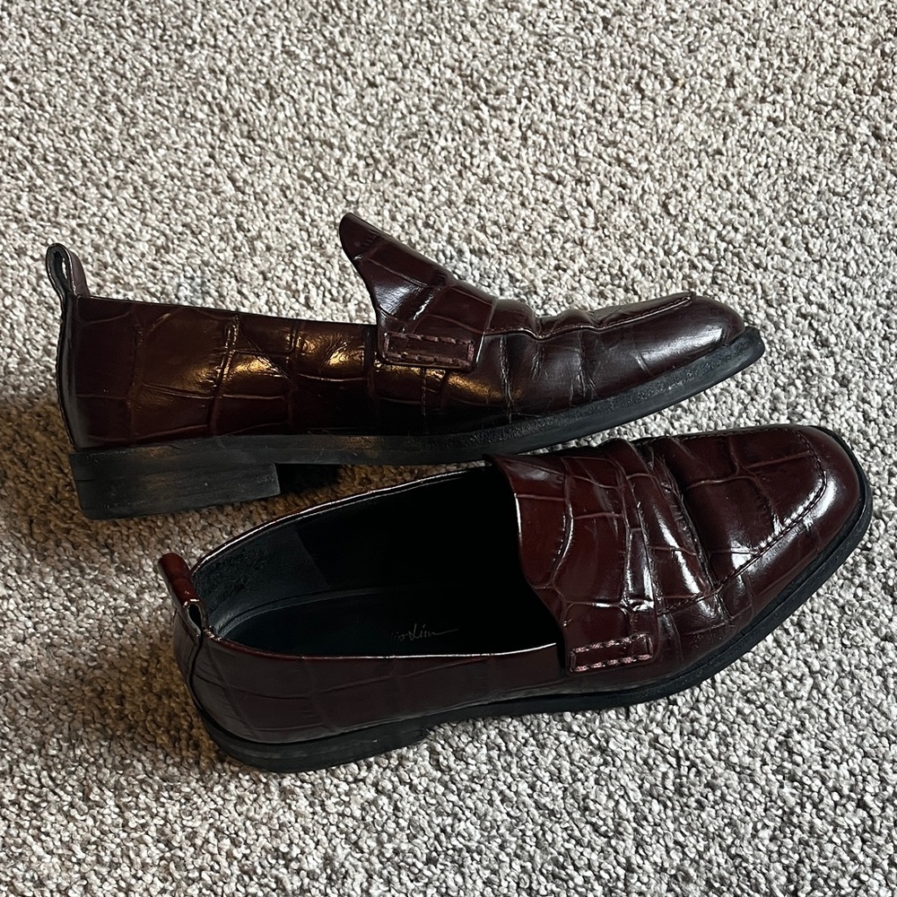 3.1 Phillip Lim croc embossed Alexa loafers, EU 37